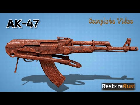 AK-47 Restoration | Extreme Rust Removal & Full Metal Revival | RestoraRust