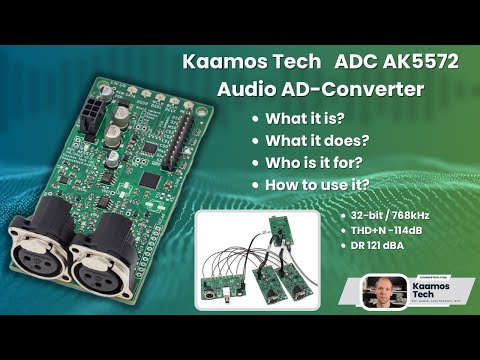 Kaamos Tech ADC AK5572 Audio AD-Converter introduction - what it is and how to use it