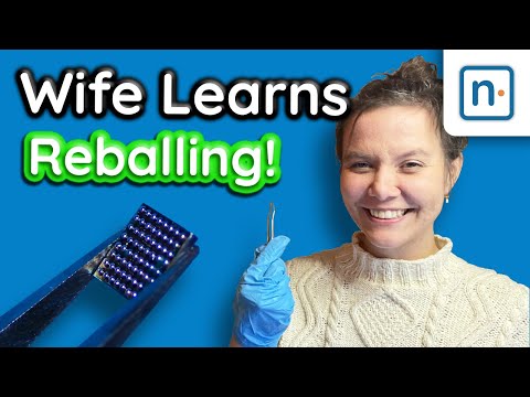 Teaching My Wife How to Reball a BGA Chip
