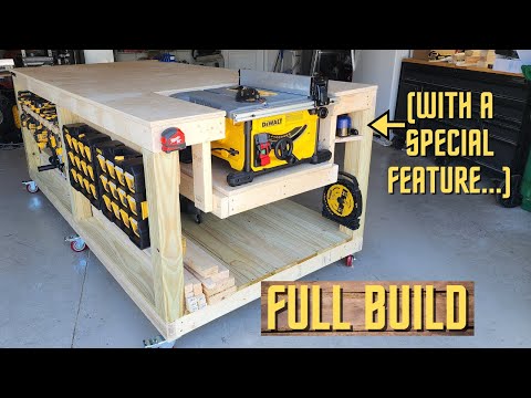 How to Make a Workbench with a Built In Table Saw