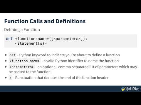 Defining Functions in Python