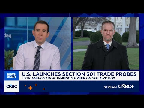 U.S. Trade Rep. Jamieson Greer on U.S.-China trade relations, Iran war impact and tariffs agenda
