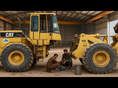 Most Interesting Works How The Huge Loader Center Pin Repair In The Local WrokShop