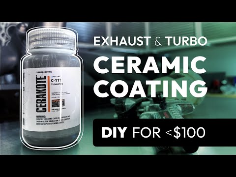 How to ceramic coat a turbo or exhaust with Cerakote Air Cure ceramic coating