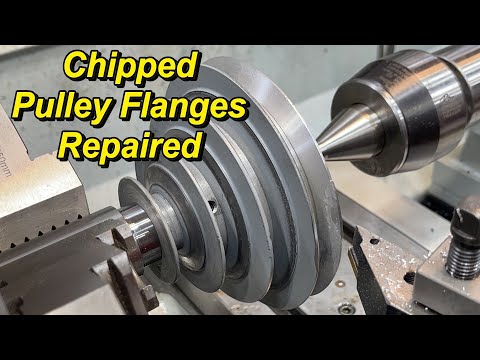 South Bend Drill Press Pulleys Repaired- Weld & Machine