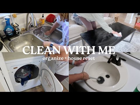 CLEAN WITH ME- *SATISFYING* Organizing, Cleaning, and House Reset