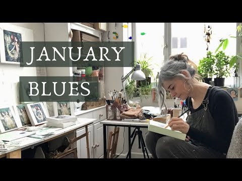 ARTIST VLOG - JANUARY BLUES getting back into routine after the holidays & GIVEAWAY!!!
