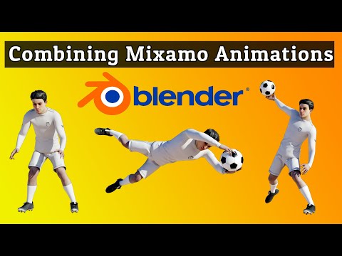 How to combine and edit Mixamo animations in Blender?