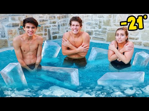 LAST TO LEAVE THE FROZEN ICE TUB WINS!