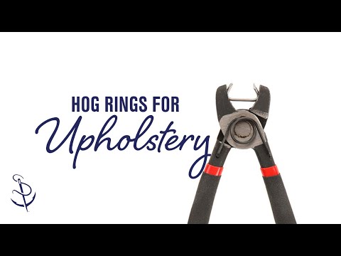 How to Use Hog Rings for Upholstery Applications
