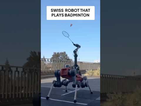 This Robot is Playing Badminton #shorts