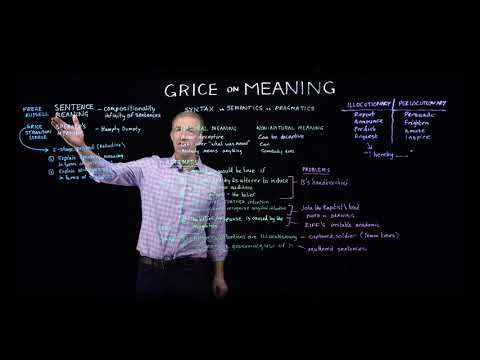 H.P. Grice on Meaning