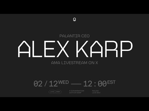 Palantir CEO Alex Karp | AMA Livestream Recording
