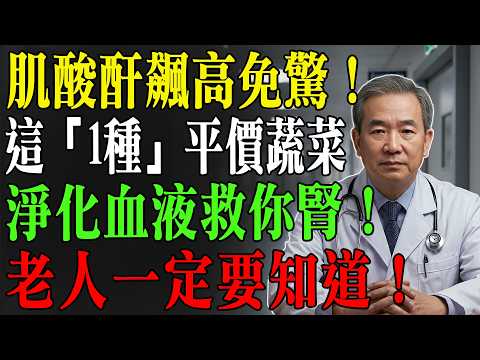 肌酸酐飆高怕洗腎？腎臟名醫公開「不傳之祕」：這「1種」平價蔬菜竟能淨化血液，拯救你的腎！