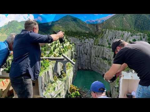 Mission Impossible Reckoning TRAIN CRASH, fall from a bridge, behind the scenes with miniatures