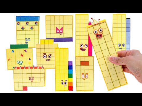 DIY Numberblocks 30 to 39 with Snap Cubes