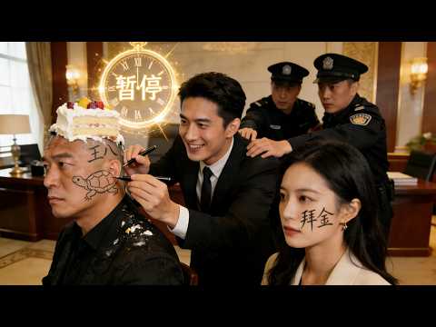 打工仔的女朋友跟老闆偷情,還被羞辱一頓,憤怒之下覺醒時間暫停,在老闆臉上畫王八,安保來了也沒用,拿狗男女狠狠出氣!