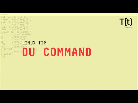 How to use the du command: 2-Minute Linux Tips
