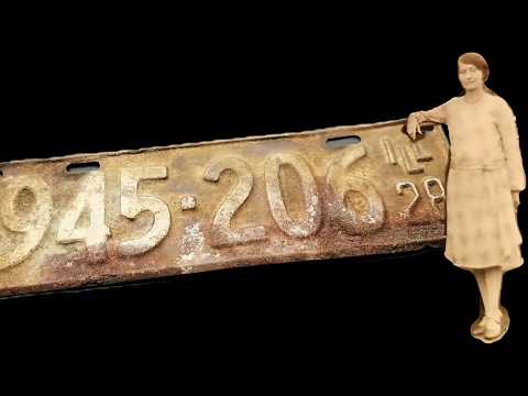 This 1928 Illinois Plate Was Covered in Rust — Now It Looks Brand New