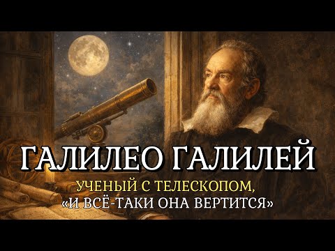 Галилео Галилей: биография учёного с телескопом и звездами на небе  | история под сон