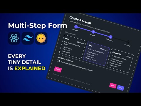 Build a Modern Multi-Step Form with React, Tailwind CSS & DaisyUI!