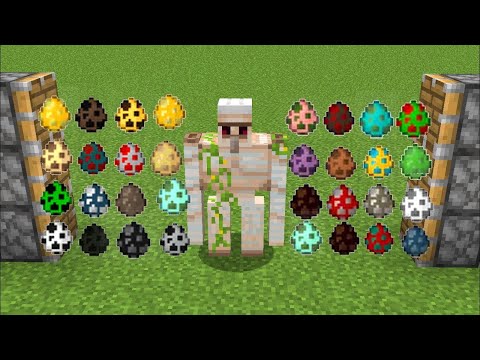 all spawn eggs + iron golem = ???