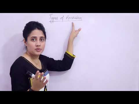 C-106 Types of Recursion-part 1 | Direct and Indirect Recursion