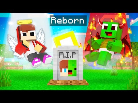 JJ and Mikey DIED and was REBORN as DEMON and ANGEL in Minecraft - Maizen From BIRTH to DEATH