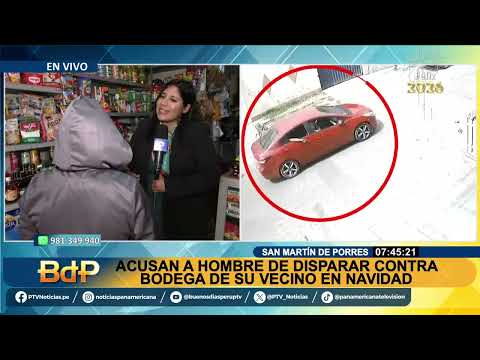SMP: acusan a vecino de disparar contra tienda de su barrio en plena Navidad