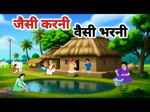 Jaisi karani waisi bharni l जैसी करनी वैसी भरनी हिंदी कहानी l Hindi cartoon moral story l