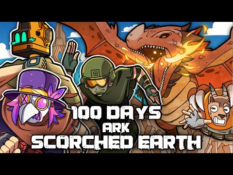 I Spent 100 Days in ARK Survival Ascended SCORCHED EARTH... Here's What Happened!