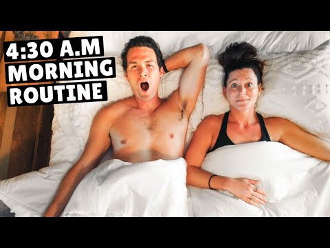 Our 4:30 A.M. MORNING ROUTINE (our quarantine story)