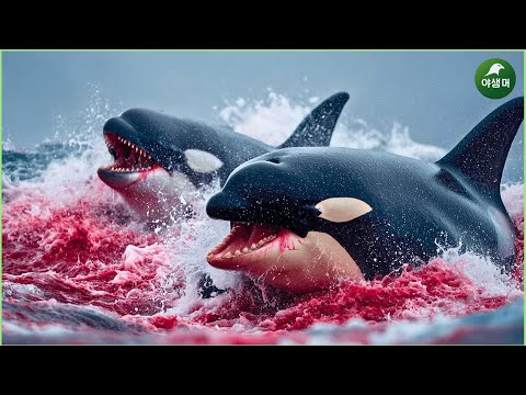 카메라에 포착된 역대 가장 미친 범고래 살인 공격 | 야생 동물