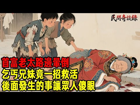 首富老太路邊暈倒，乞丐兄妹竟一招救活，後面發生的事讓眾人傻眼...【民間奇談錄】#民間故事 #台灣傳說 #懸疑故事 #銀髮頻道 #懷舊故事 #助眠故事