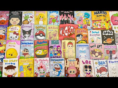 [💸paper diy💸] HUGE DIY PAPER BLIND BAGS COMPILATION unboxing! | asmr