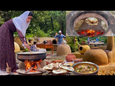 Cooking CHICKEN CHANGEZI With TANDOOR NAAN in Village Living Habitat Il