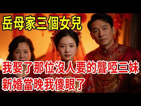 岳母家三個女兒，我娶了那位沒人要的聾啞三妹，新婚當晚我傻眼了#原創#情感