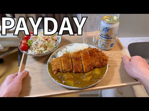 I Finally Got Paid: Exhausted Japanese Salaryman’s Katsu Curry Reward Dinner at Home