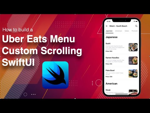 Build An UBER Eats Menu Feature With Custom Scrolling || SwiftUI 3.0