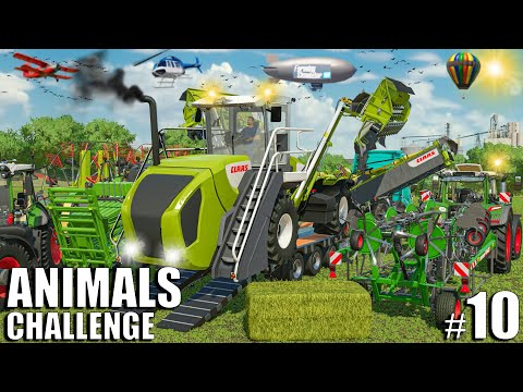 ULTIMATE MOWING with WORLD'S BIGGEST MOWER | ANIMALS Challenge | Farming Simulator 22