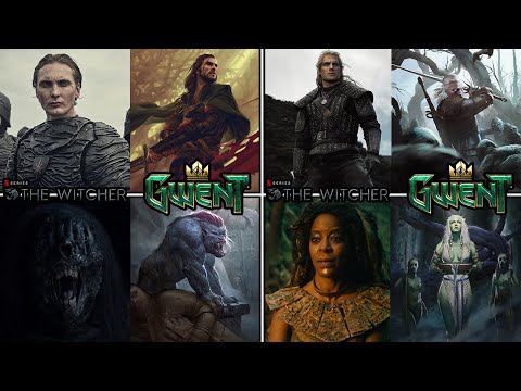 The Witcher Netflix vs. Gwent Characters Compared
