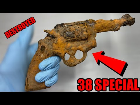 Restoring RUINED S&W 38 SPECIAL REVOLVER!!! Extremely Satisfying!!!!