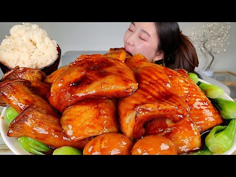 ASMR 와..대박이네요 항정살로 만든 비계만땅 동파육 3kg 밥 리얼먹방 :) 3kg  Red Braised Pork Belly MUKBANG