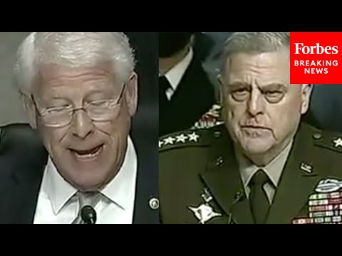 'Cut That Out': Wicker Dings Milley During Senate Hearing