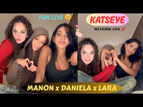 ✨(ALL SUB) KATSEYE MANON, DANIELA And LARA WEVERSE LIVE 😻💖🤭(05.04.25)  #weverselive #katseye