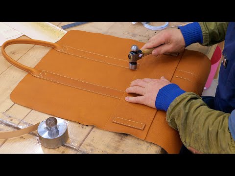 다양한 스타일의 핸드메이드 가방 제작 과정 모음