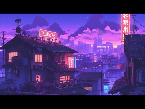 Lofi Hip Hop Beats 🈲 Nostalgic Retro Vibes & 1980s & 90s Japanese Town Ambience 🌆 Lofi Rain Playlist