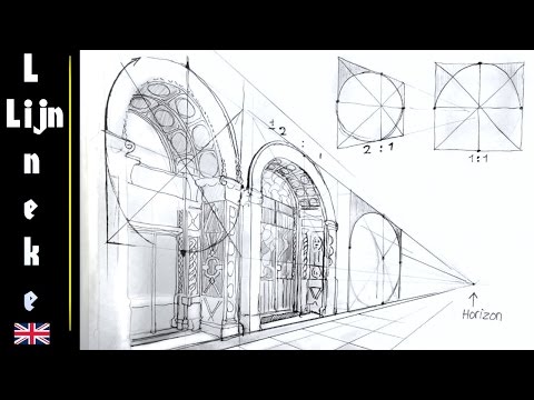 Easy ARCH for beginners perspective drawing