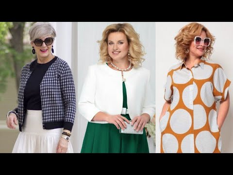 Elegant Plus Size Outfit for Mature Women | Classy Mother Fashion Style Skirt Outfit for Older 