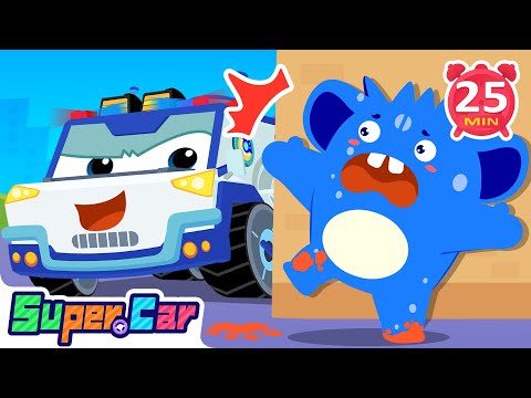 尋找大怪獸 | 怪獸大冒險 🦖 | 尋找神秘怪獸故事 🕵️ | 幼兒冒險 🎶 | 汽車卡通 🚗  | 超級汽車